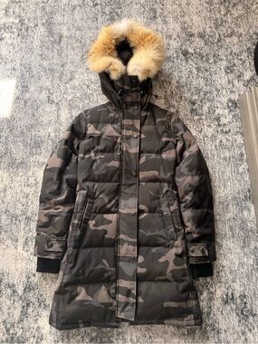 Canada Goose Shelburne Parka Black Label Camo - Size XXS